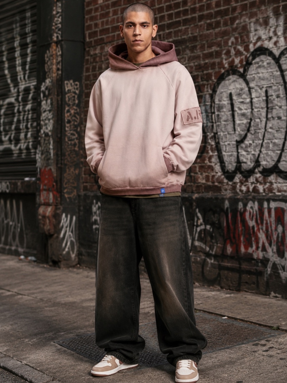 A.R.C. Rose Vintage Wash Heavyweight Oversized Fleece Hoodie PacSun Exclusive